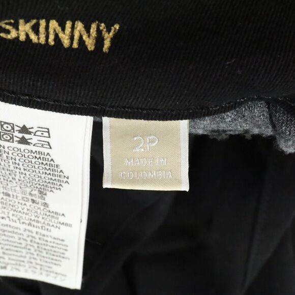 Michael Kors Jeans Petites 2P Black Izzy Skinny Stretch Denim Zip Pockets - Picture 3 of 16